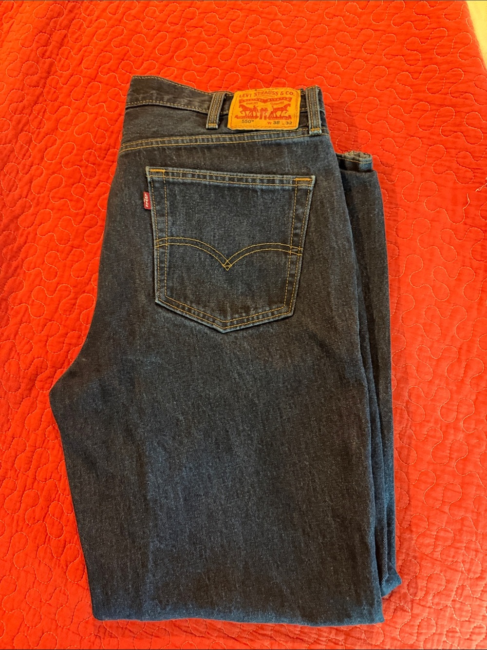 Levi's Men's Dark Blue Straight Jeans